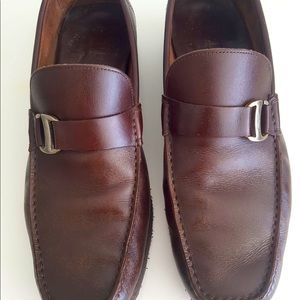 Salvatore Ferragamo men’s brown shoes used good condition